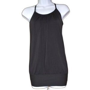 Lululemon Racerback Tank Top with Built-In Bra Black Size 4 Activewear